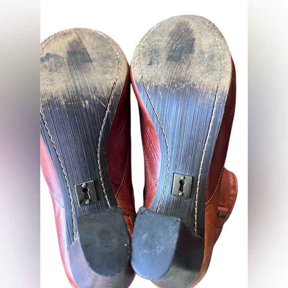 Anthropologie Schuler & Sons "Steeplechase" Ankle Boots, Brown Leather, Size 8 - Picture 4 of 10